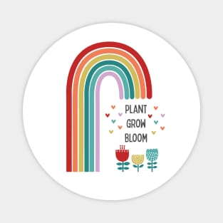 Plant grow bloom rainbow Magnet